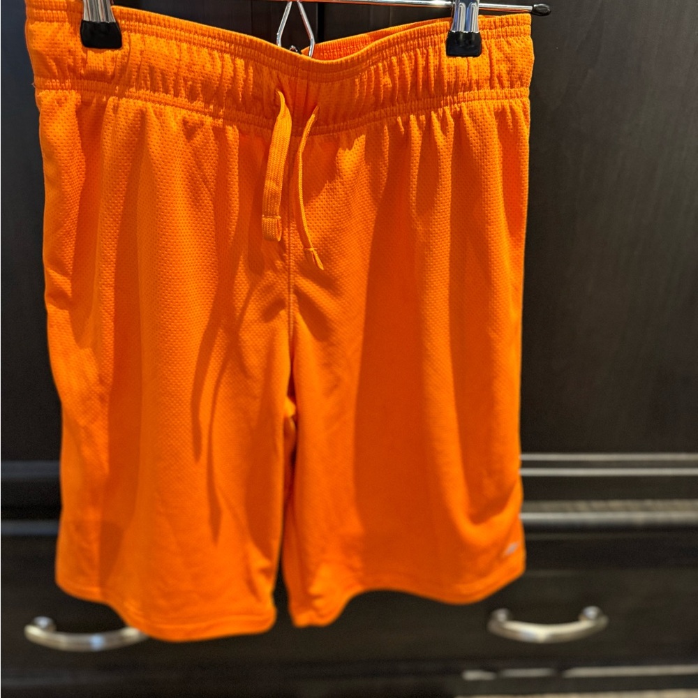 Boys Orange Athletic Shorts